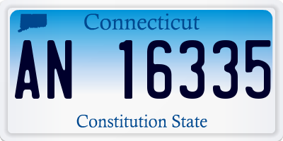 CT license plate AN16335