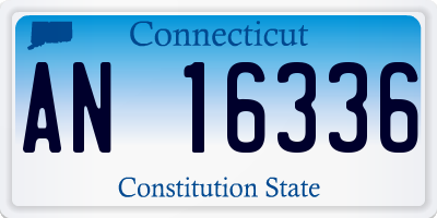 CT license plate AN16336