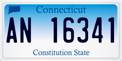 CT license plate AN16341