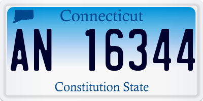 CT license plate AN16344