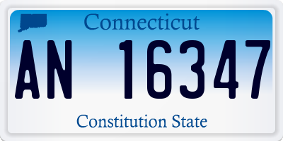 CT license plate AN16347