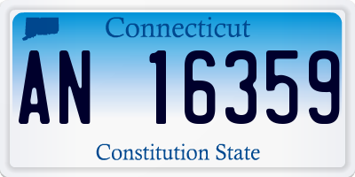 CT license plate AN16359