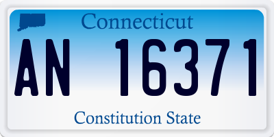 CT license plate AN16371