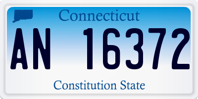 CT license plate AN16372