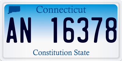 CT license plate AN16378