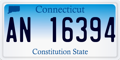 CT license plate AN16394