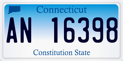 CT license plate AN16398