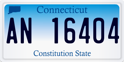 CT license plate AN16404