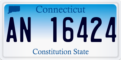 CT license plate AN16424