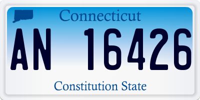 CT license plate AN16426