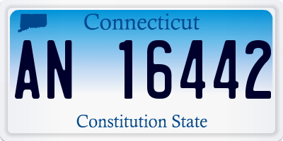 CT license plate AN16442