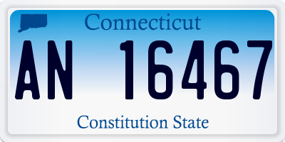 CT license plate AN16467
