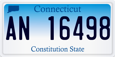 CT license plate AN16498