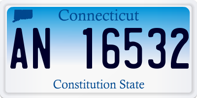 CT license plate AN16532