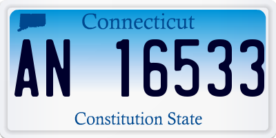 CT license plate AN16533