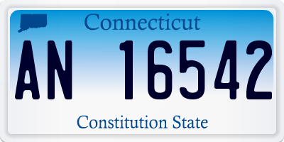 CT license plate AN16542