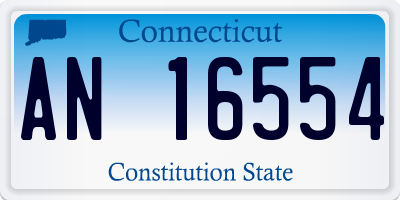 CT license plate AN16554