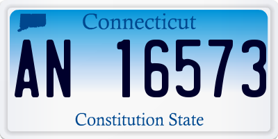 CT license plate AN16573