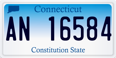 CT license plate AN16584