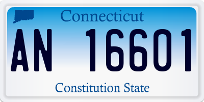 CT license plate AN16601