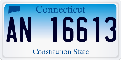 CT license plate AN16613
