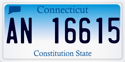 CT license plate AN16615