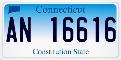 CT license plate AN16616