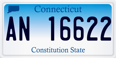 CT license plate AN16622