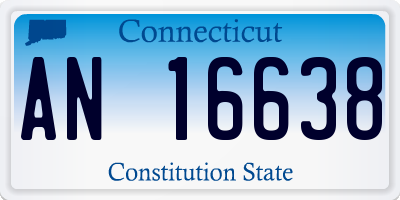 CT license plate AN16638