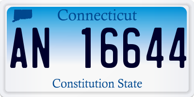 CT license plate AN16644
