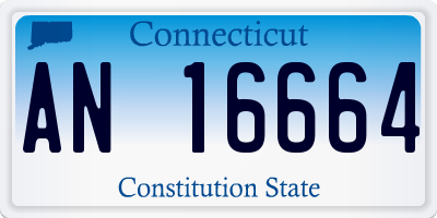 CT license plate AN16664