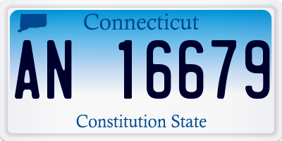 CT license plate AN16679