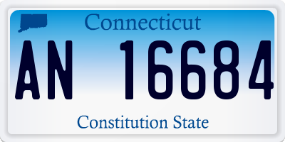CT license plate AN16684