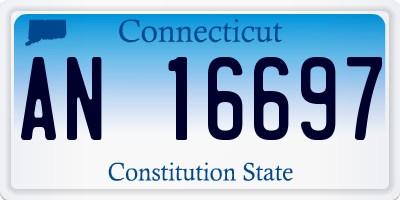 CT license plate AN16697
