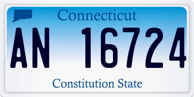 CT license plate AN16724