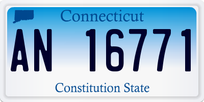 CT license plate AN16771