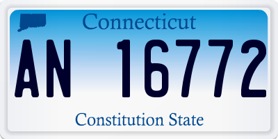 CT license plate AN16772
