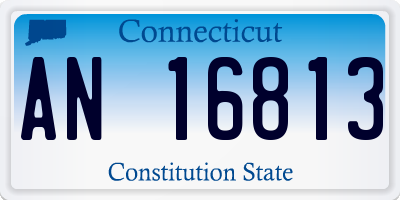 CT license plate AN16813