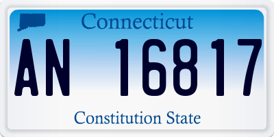 CT license plate AN16817