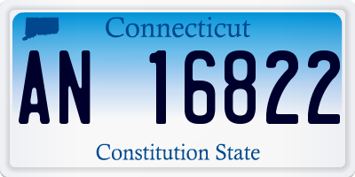 CT license plate AN16822