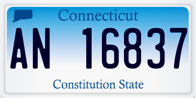 CT license plate AN16837