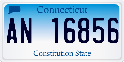 CT license plate AN16856