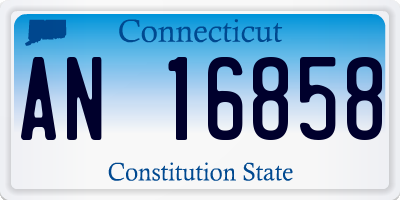 CT license plate AN16858