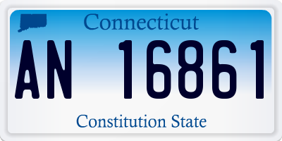 CT license plate AN16861