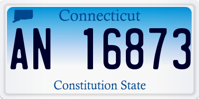 CT license plate AN16873