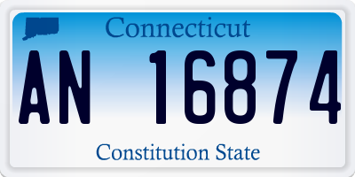CT license plate AN16874