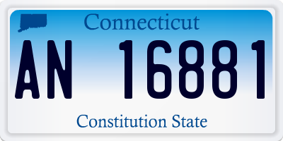 CT license plate AN16881