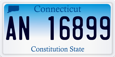 CT license plate AN16899
