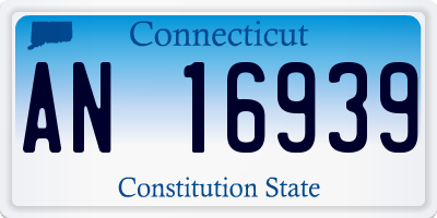 CT license plate AN16939