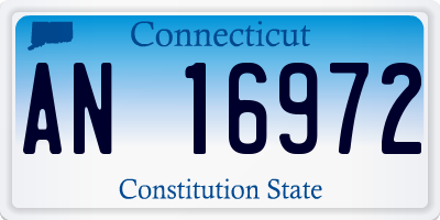 CT license plate AN16972